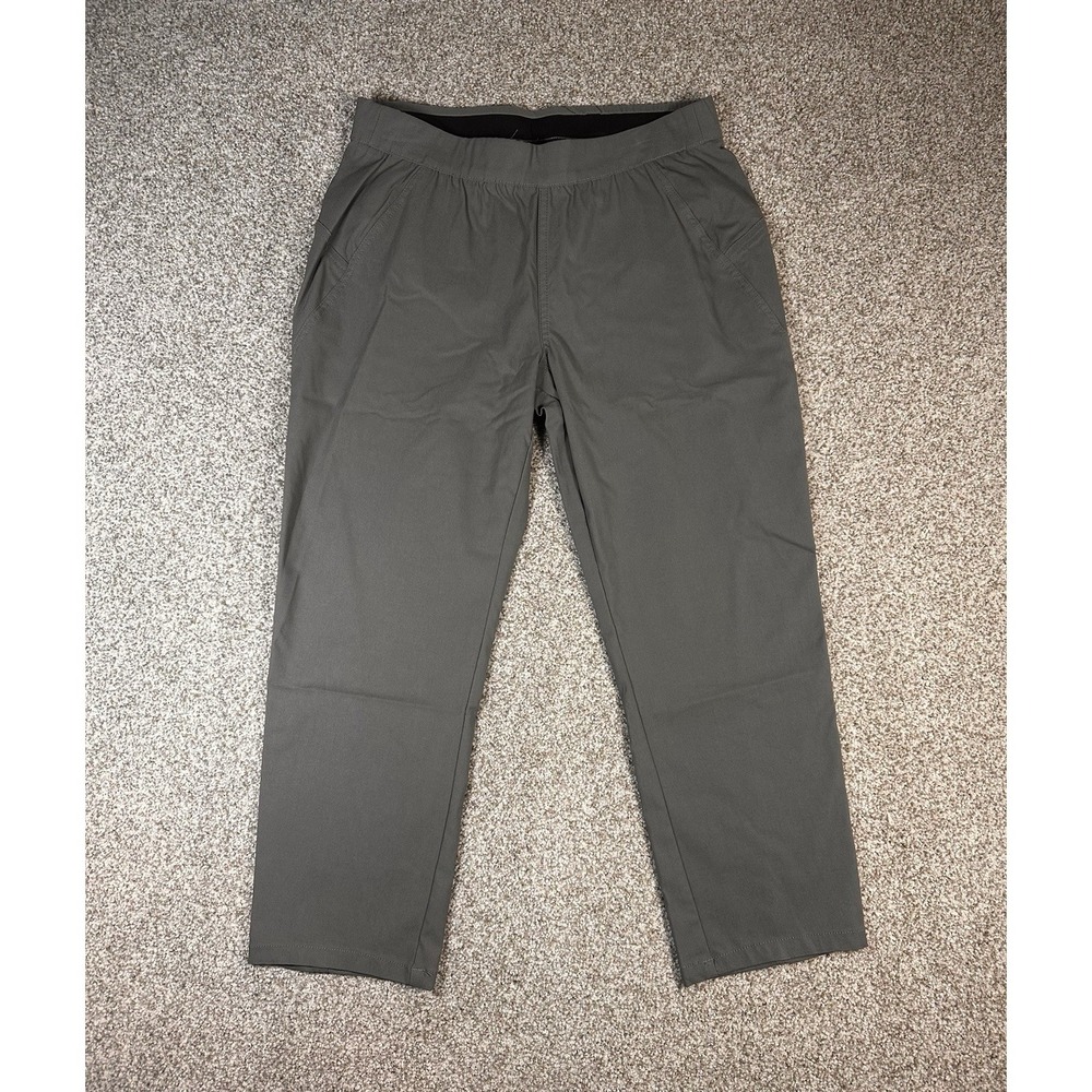Simply Vera Vera Wang Womens Gray Elastic Waist Pull On Cropped Pants Size Small